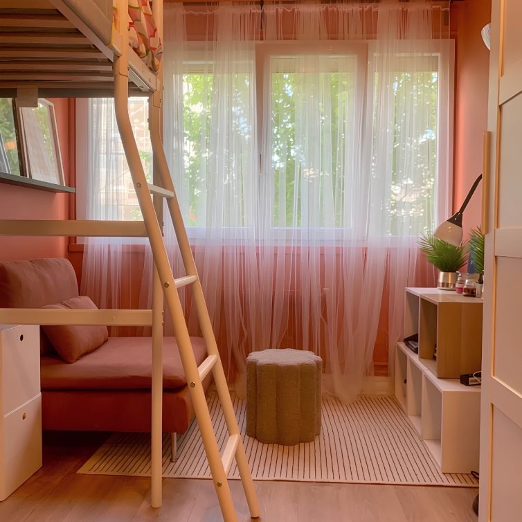 Chambre ado terracotta